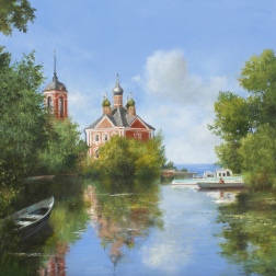 Painting for sale online - Sunny day. Pereslavl-Zalessky