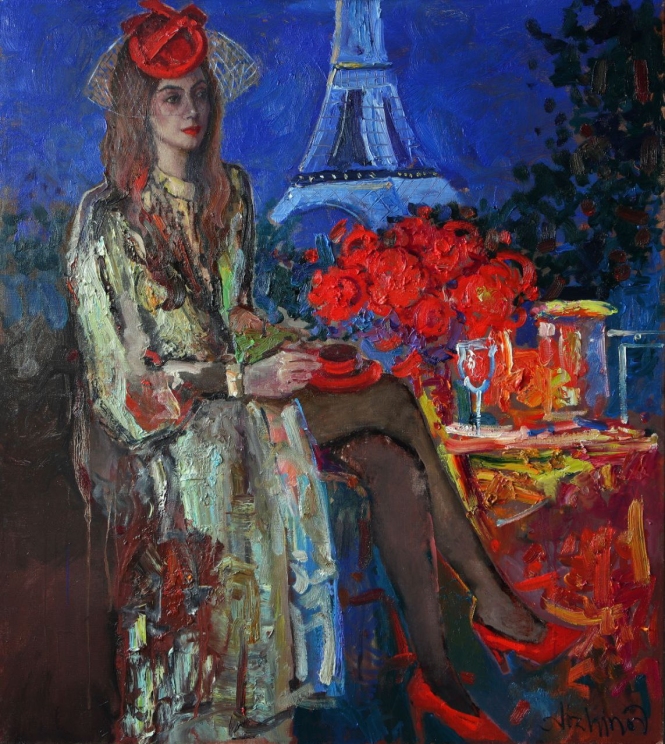 Painting for sale online - Paris by night