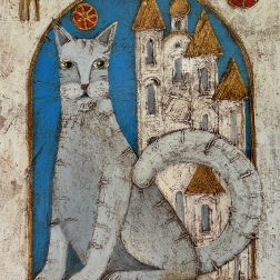 Painting for sale online - Cat