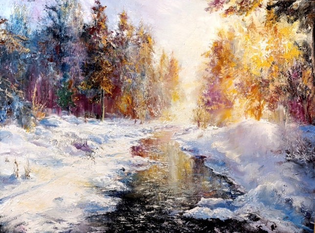Painting for sale online - The March sun