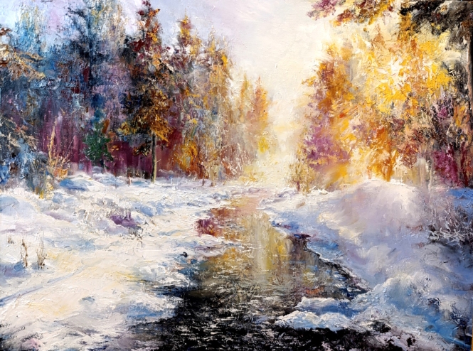 Painting for sale online - The March sun