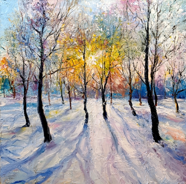 Painting for sale online - Winter sun