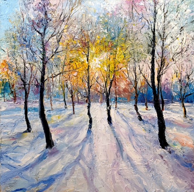Painting for sale online - Winter sun