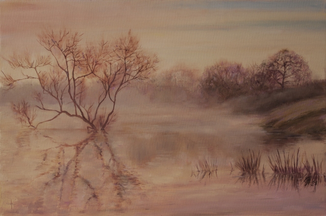 Painting for sale online - Spring fog