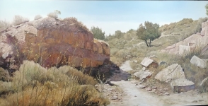 Painting for sale online - Path in the Iberian Mountains