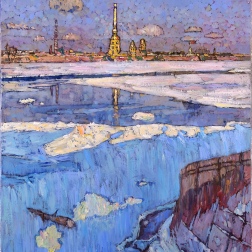 Painting for sale online - Spring at Petropavlovka