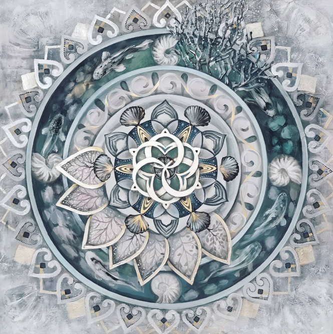 Painting for sale online - Water Mandala