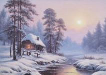 Painting for sale online - Winter morning