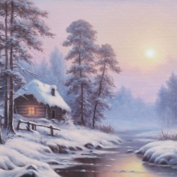 Painting for sale online - Winter morning