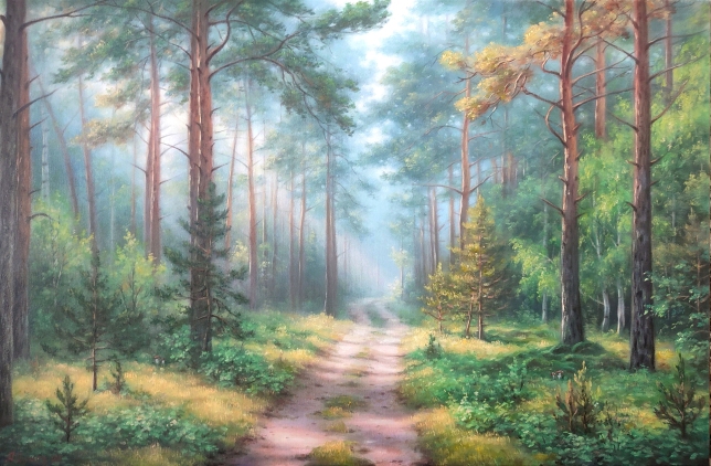 Painting for sale online - Forest road