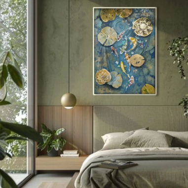 Painting for sale online - KOI fish. 