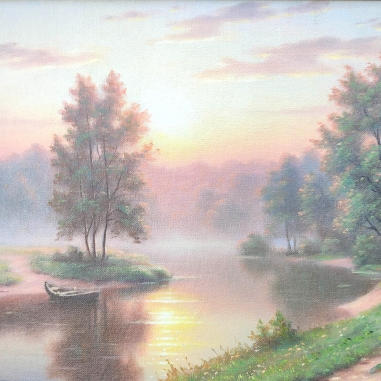 Painting for sale online - Foggy morning
