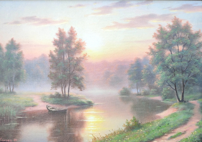 Painting for sale online - Foggy morning
