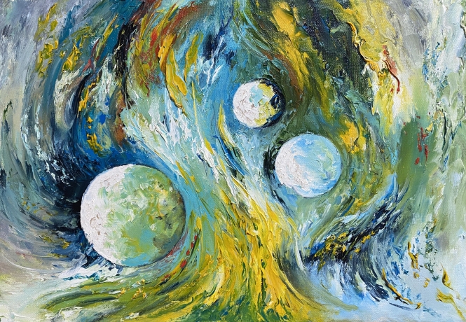 Painting for sale online - Energy of the Planets