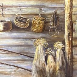 Painting for sale online - In the hut