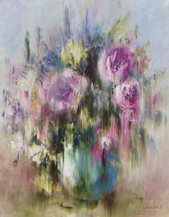 Painting for sale online - Through the rainy glass