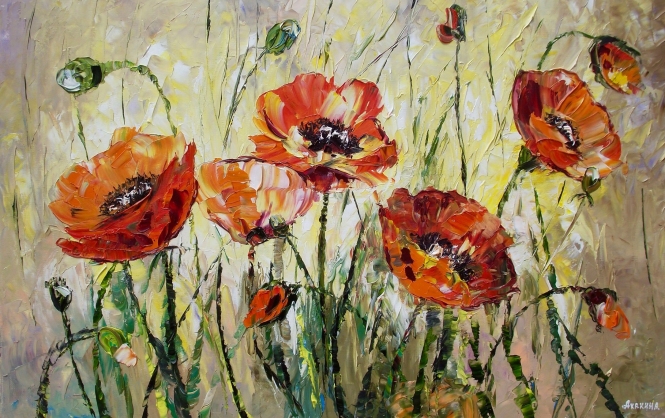 Painting for sale online - Poppies