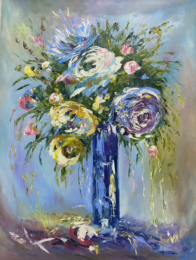 Painting for sale online - Floral serpentine