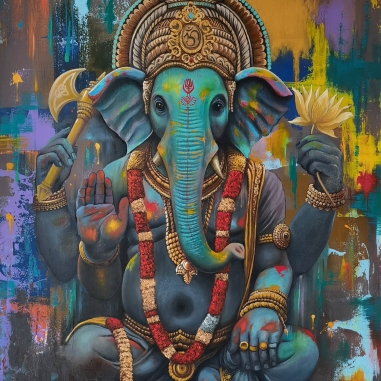 Painting for sale online - Holy Ganesha