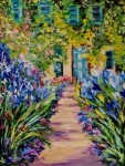 Painting for sale online - Provence. Irises in bloom.