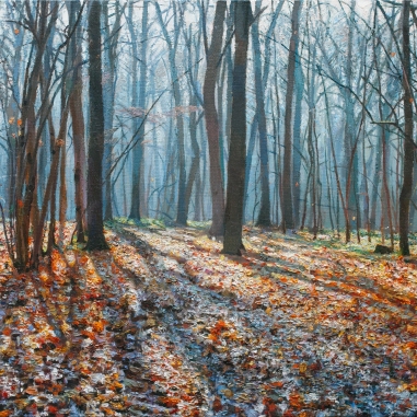 Painting for sale online - Fallen leaves in the forest