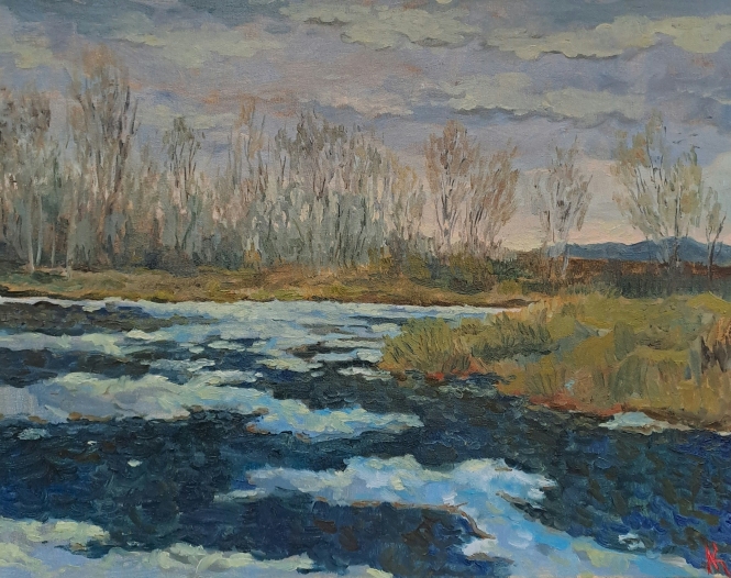 Painting for sale online - Siberian spring