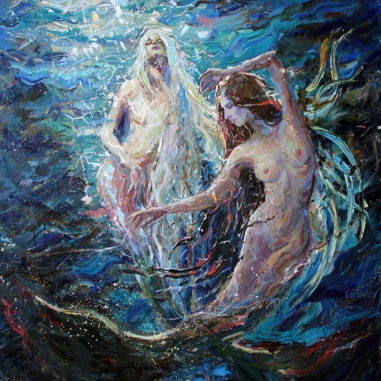 Painting for sale online - Mermaids