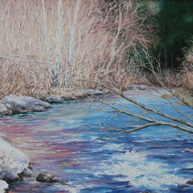 Painting for sale online - Ivanovka River