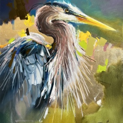 Painting for sale online - Heron