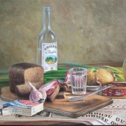 Painting for sale online - Still life with a bottle