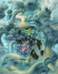 Painting for sale online - THE HOUSE OF WANDERING DOVE. WINTER