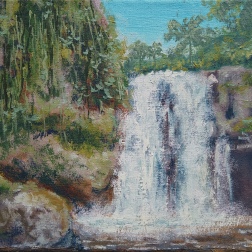 Painting for sale online - Waterfall in Bali