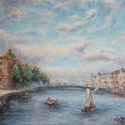 Painting for sale online - Fontanka River, Saint Petersburg