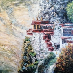 Painting for sale online - Monastery in the Rocks