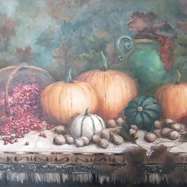 Painting for sale online - Still life with pumpkins
