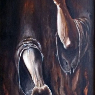 Painting for sale online - Give, for Christ's sake!