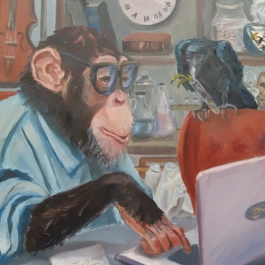 Painting for sale online - Evolution. A back-up route