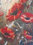 Painting for sale online - Red poppies