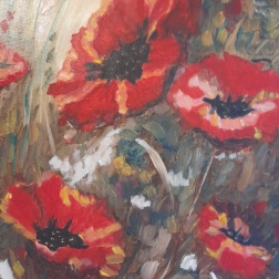 Painting for sale online - Red poppies