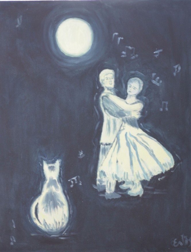Painting for sale online - Danse in the moonlight