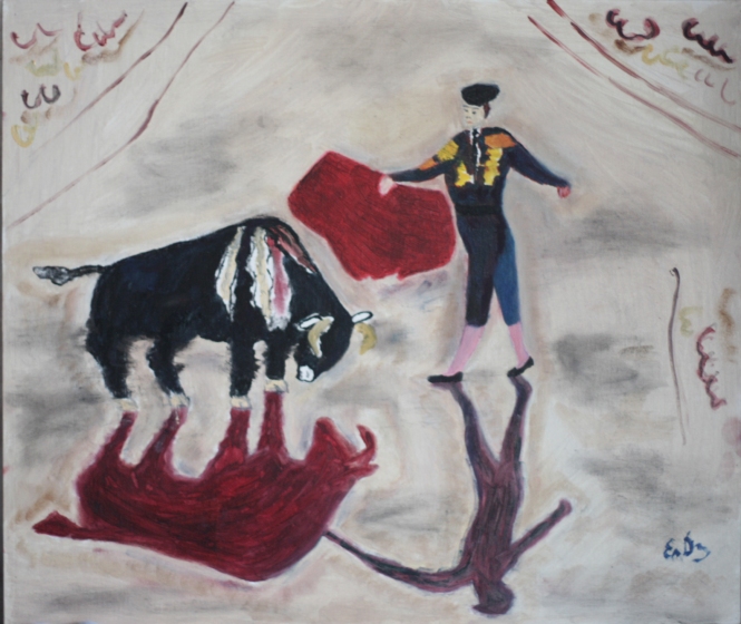 Painting for sale online - Corrida