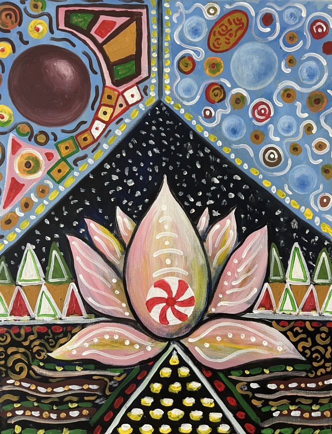 Painting for sale online - Lotus