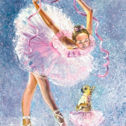 Painting for sale online - Dancing with a ribbon