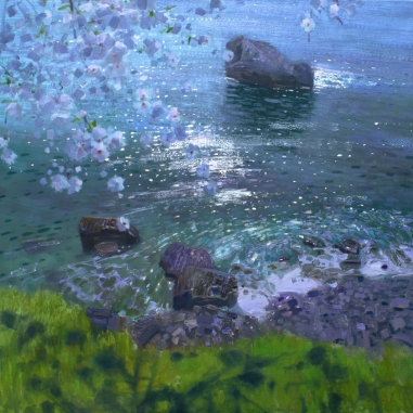Painting for sale online - Spring. Blooming Simeiz.