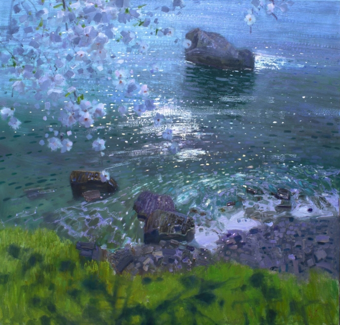 Painting for sale online - Spring. Blooming Simeiz.