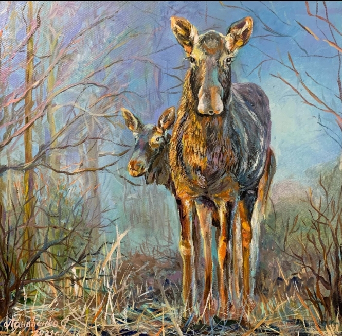 Painting for sale online - Mysterious moose