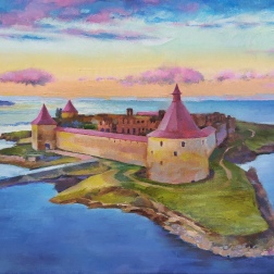 Painting for sale online - Fortress Oreshek