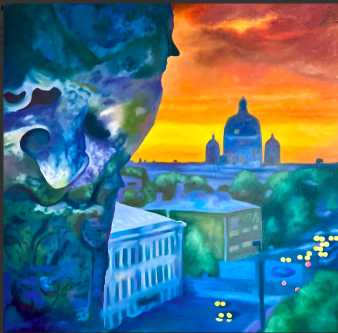 Painting for sale online - Faces of the city -1