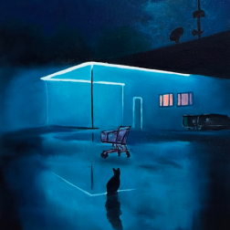 Painting for sale online - Night shop
