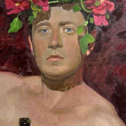 Painting for sale online - Portrait of a young man in the Dionysus style